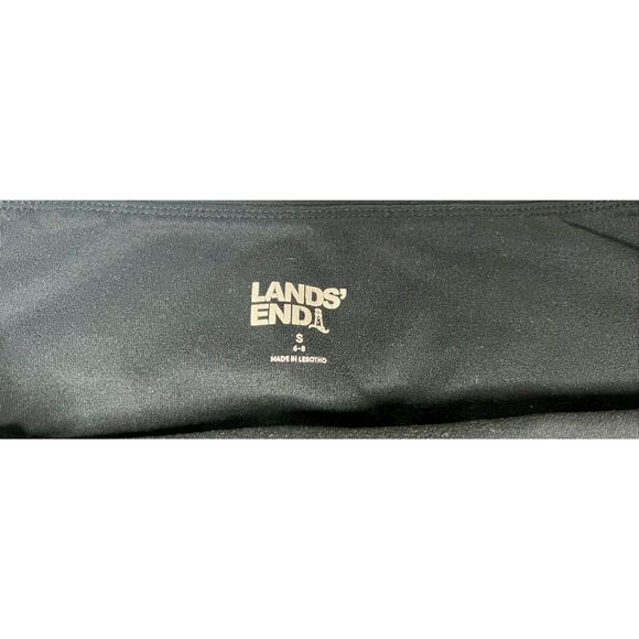 Lands’ End Active Crop Yoga Pants Womens Size Small Black - Picture 3 of 6